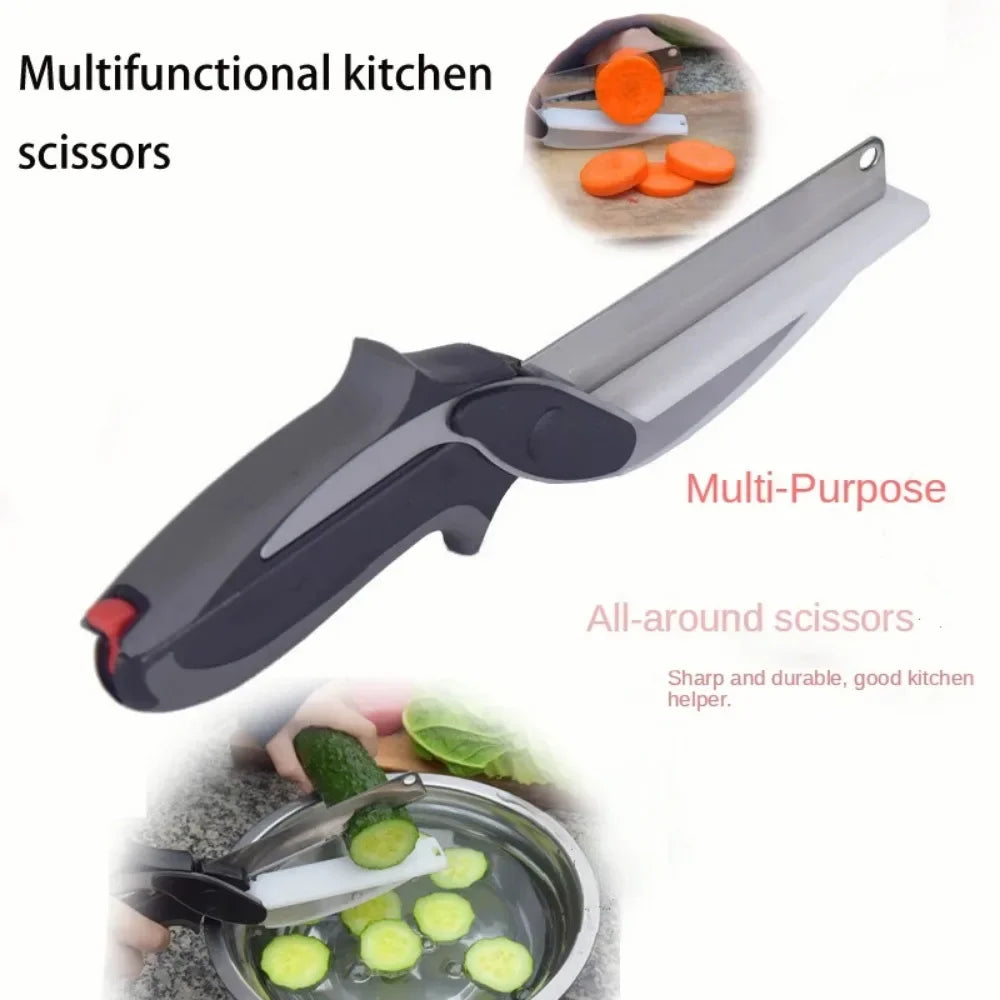 2 in 1 Scissors with Cutting Board