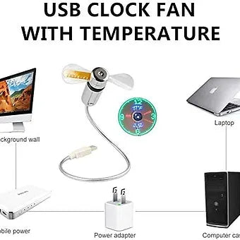 USB LED Fan Clock