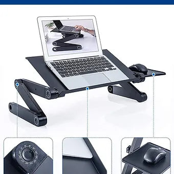 Adjustable Laptop Stand with Mouse Pad