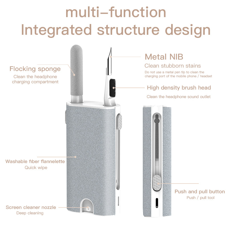 Multifunctional Headphone and Screen Cleaning Kit