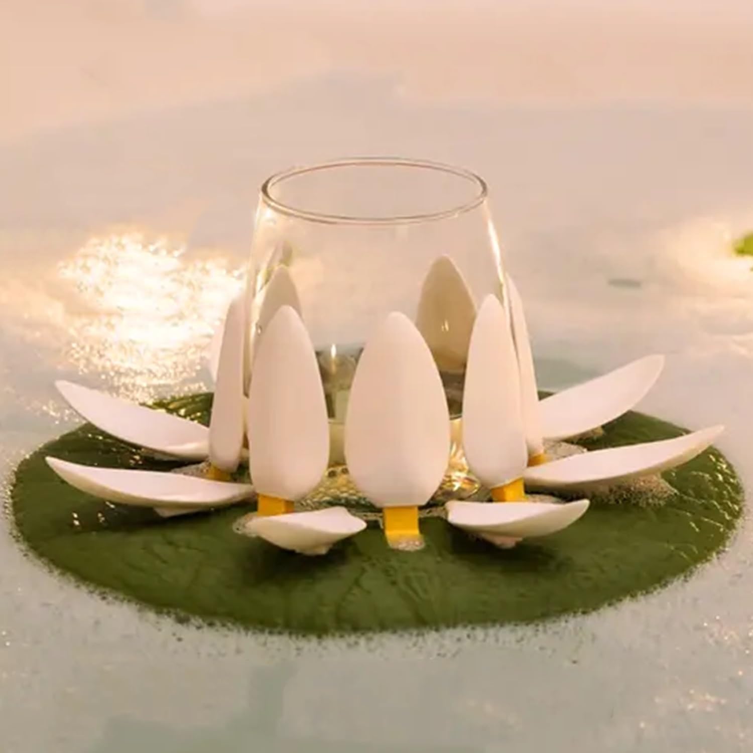 Floating Lotus Candle Holder - 4Pcs