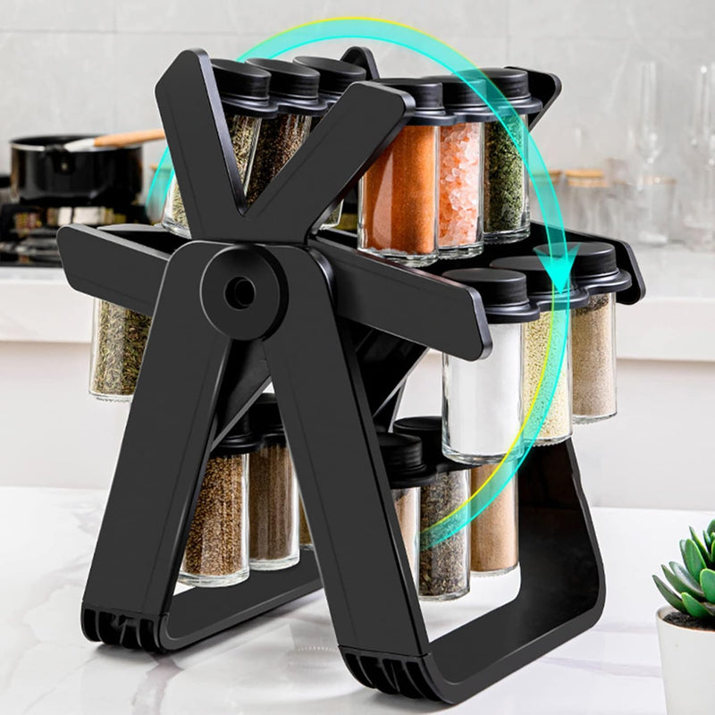 Rotating Wheel Spice Rack