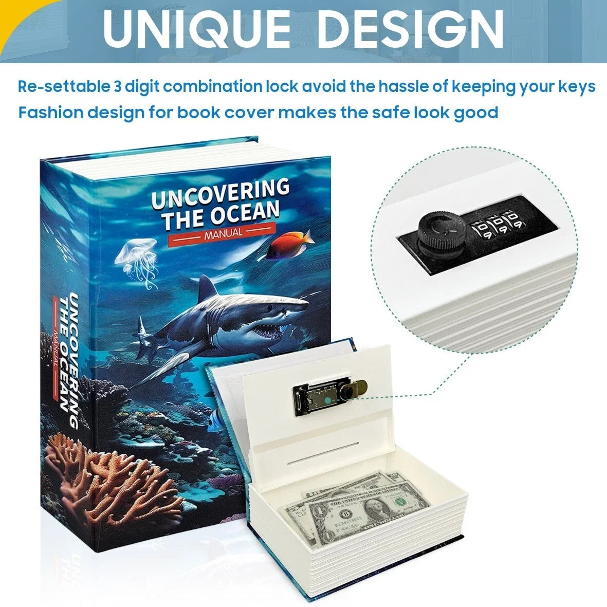 Hidden Book Vault Safe Box