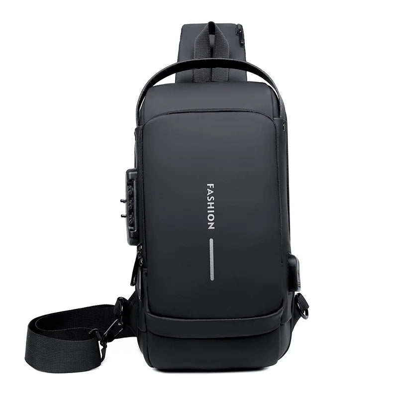 Waterproof Chest Bag with USB Charging Interface