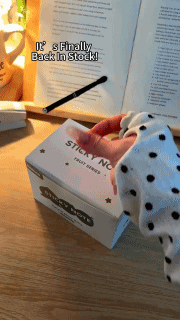 Self-Adhesive Glitter Transparent Sticky Notes