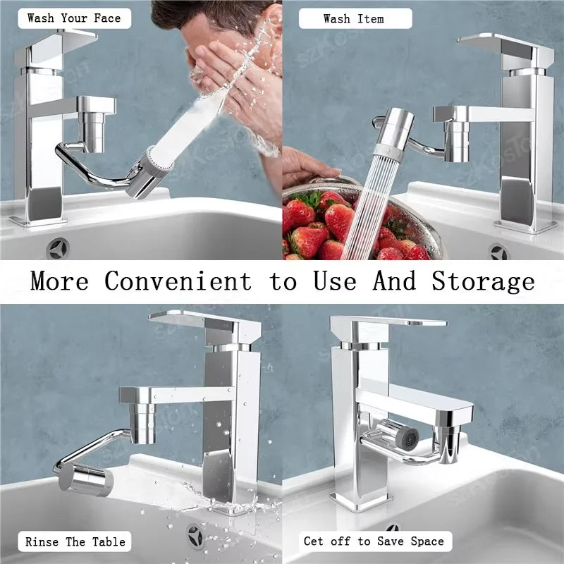 Rotatable Multifunctional Extension Faucet