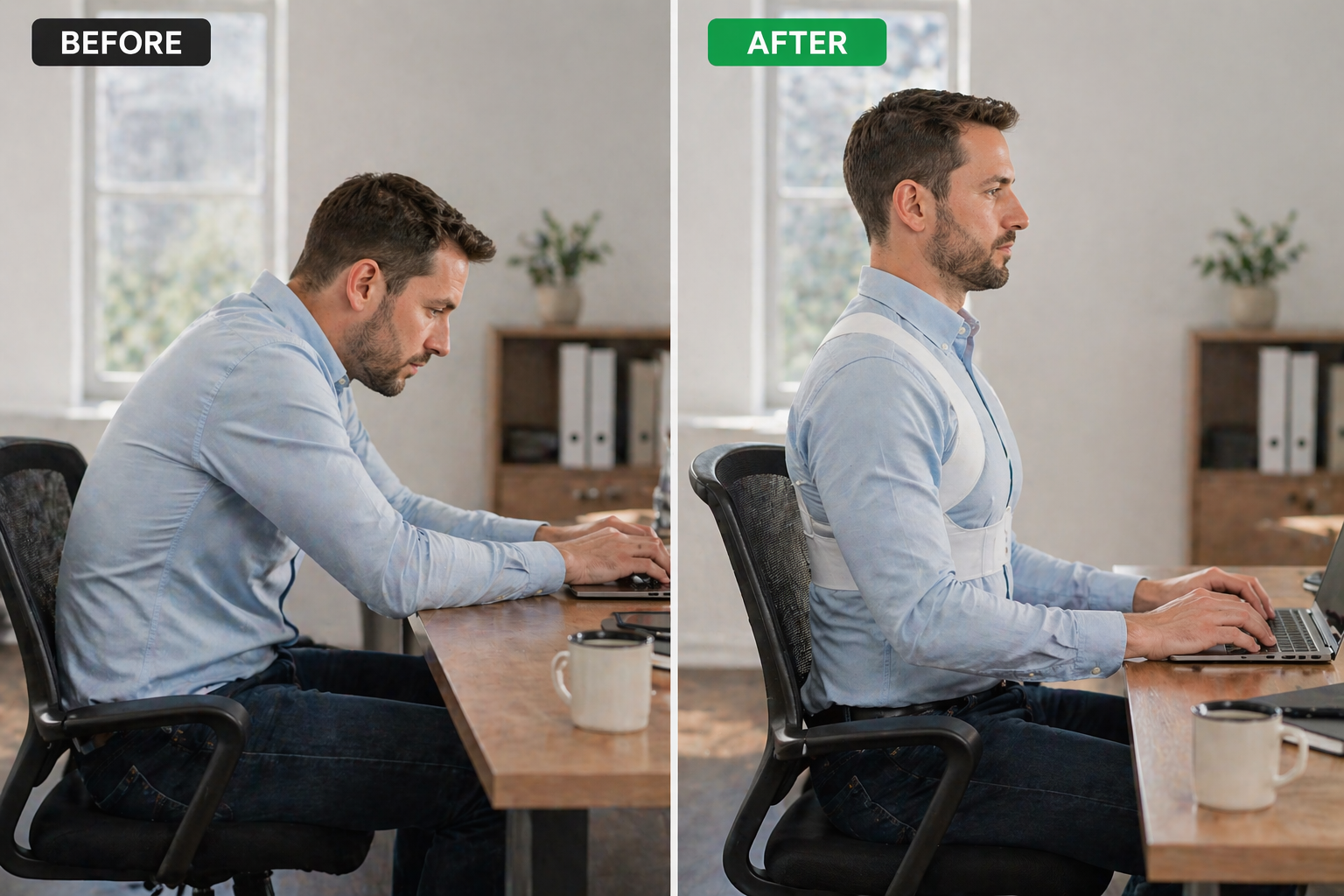 Ergonomic Adjustable Posture Corrector Belt