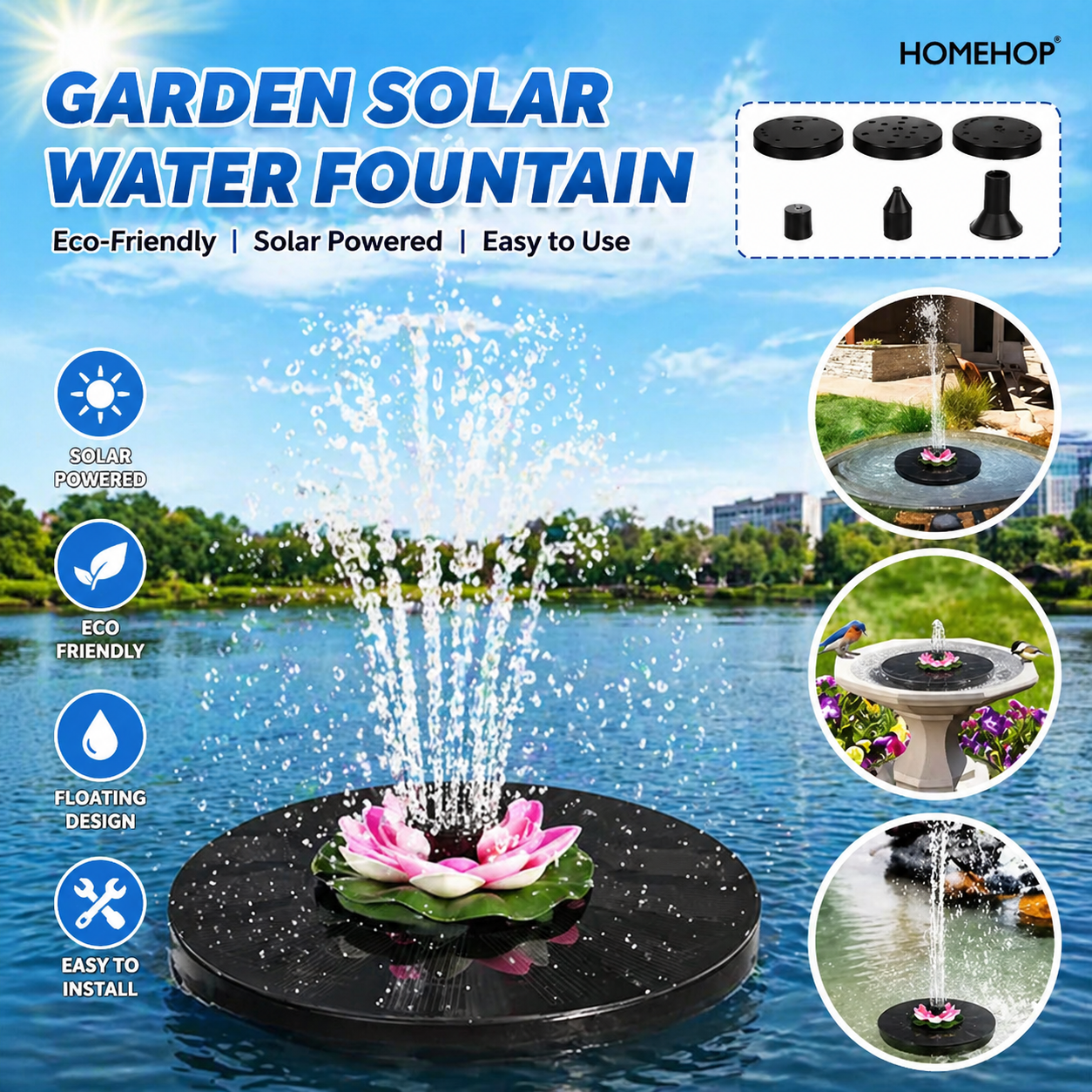 Solar Water Fountain