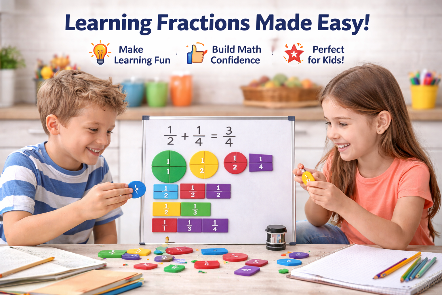 Magnetic Fraction Learning Toy