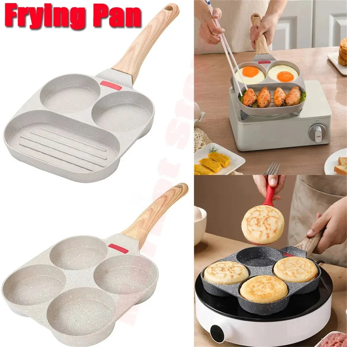 Multifunctional 3 In 1 Non-Stick Frying Pan