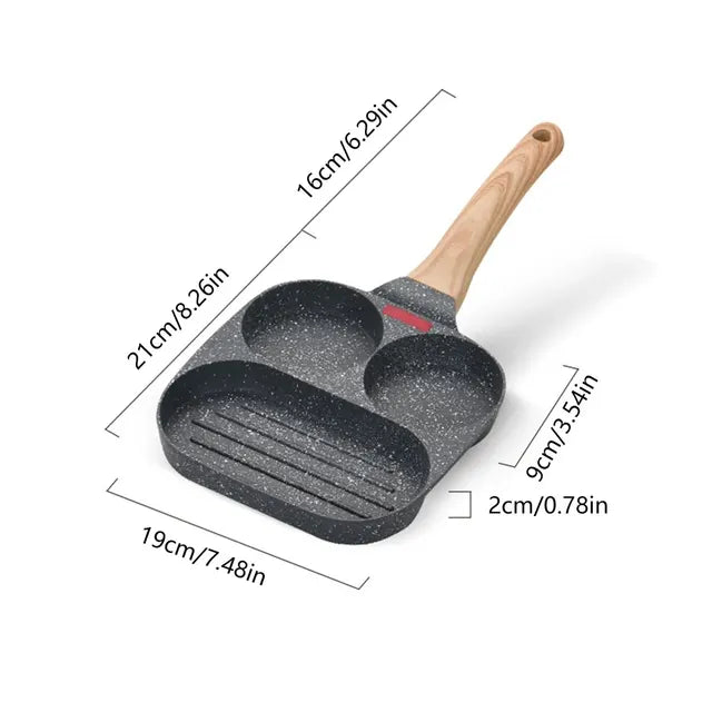 Multifunctional 3 In 1 Non-Stick Frying Pan