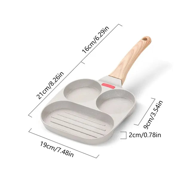 Multifunctional 3 In 1 Non-Stick Frying Pan