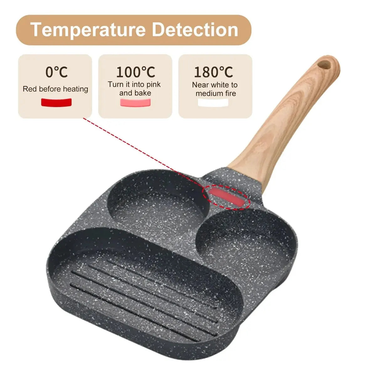 Multifunctional 3 In 1 Non-Stick Frying Pan