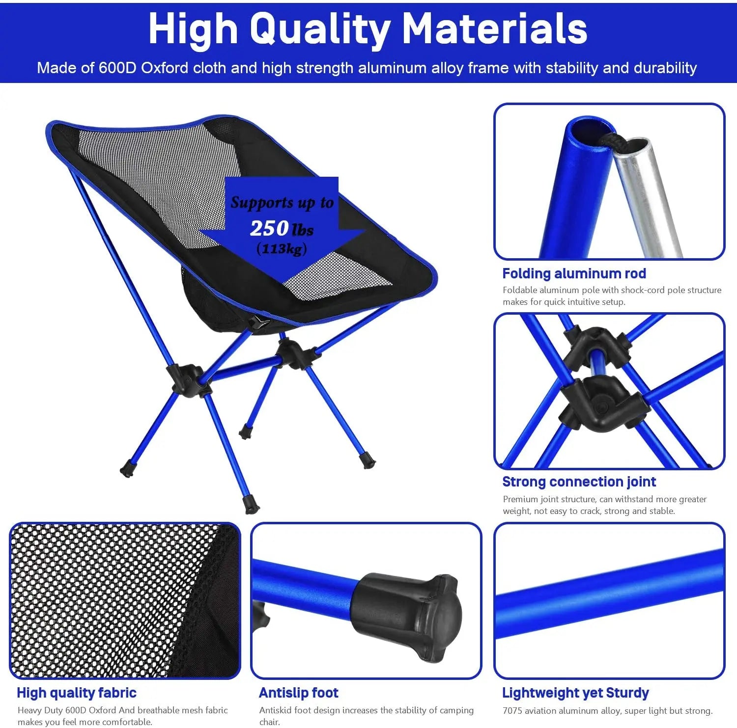 Detachable Aluminum Lightweight Chair