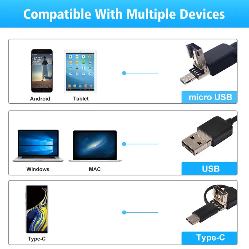 USB Endoscope Waterproof Inspection Camera