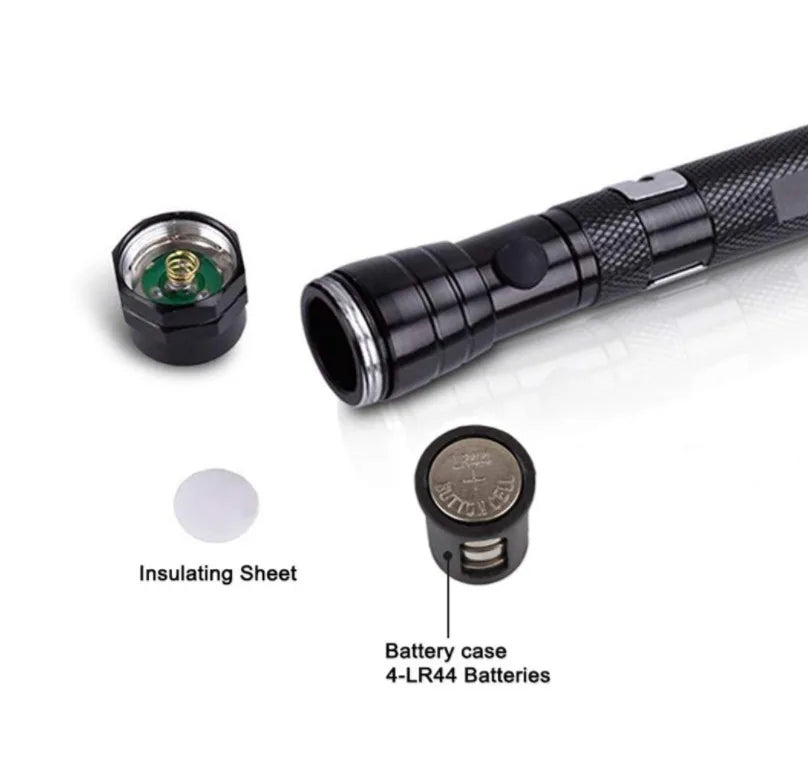 Telescopic Magnetic Pickup Flashlight
