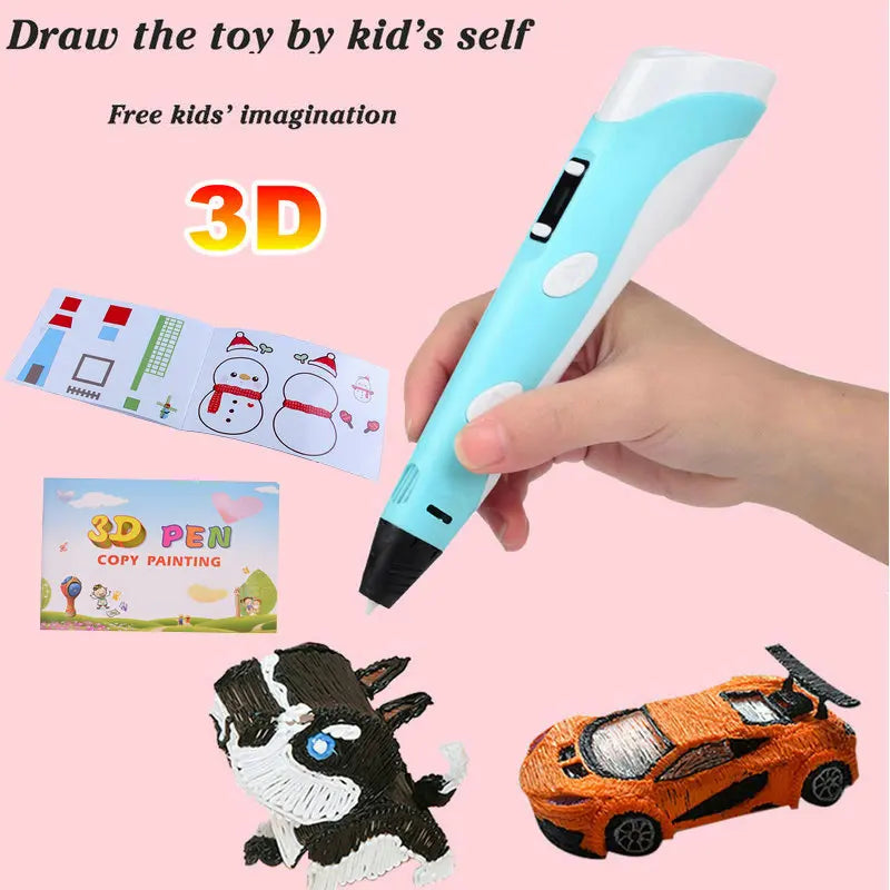 3D Drawing Printing Pen with LCD Screen