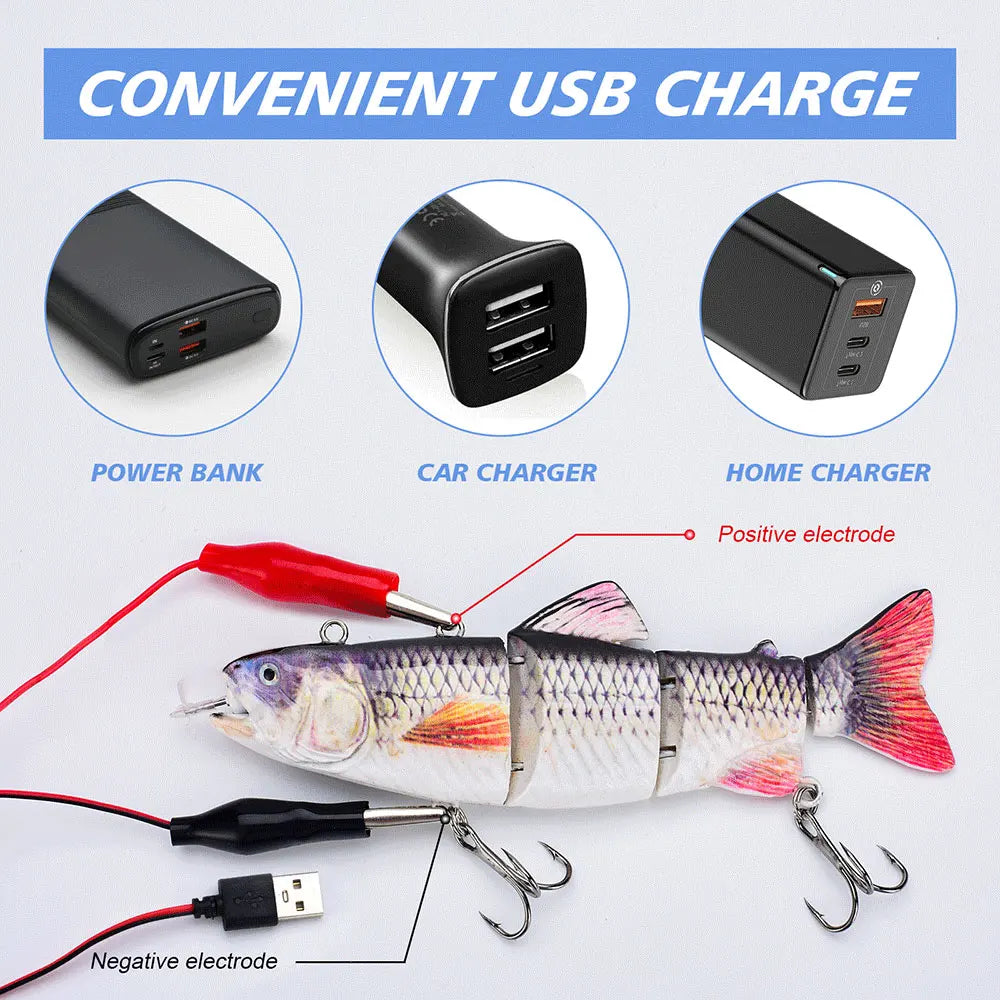 USB Rechargeable Robotic Fishing Lure