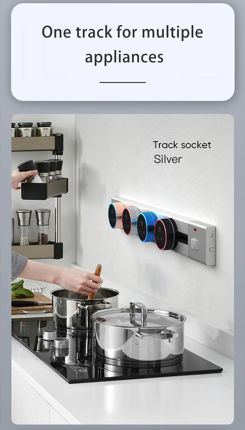 Wall-Mounted Sliding Socket