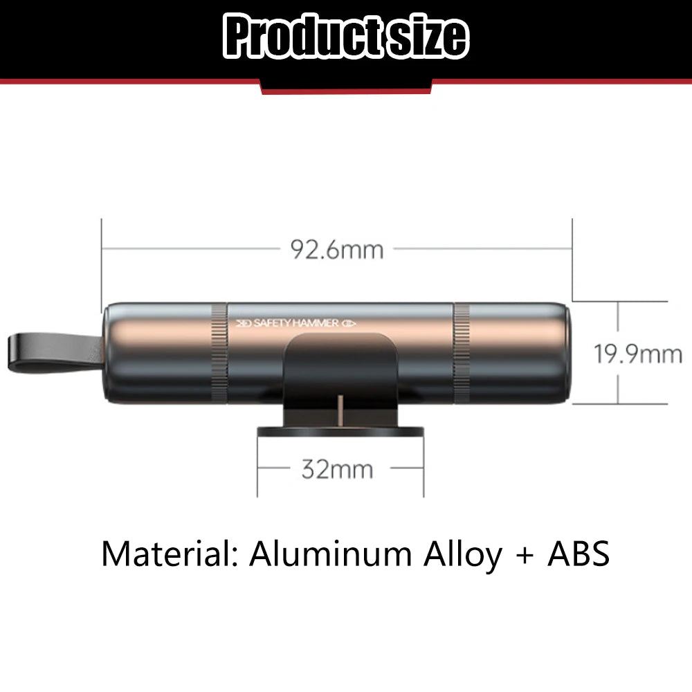 Multifunctional Car Safety Hammer 2PCS