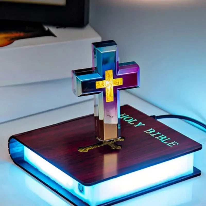 Levitating Holy Cross Lamp