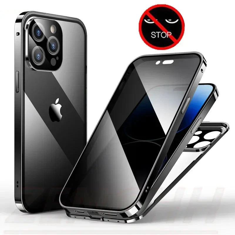 Magnetic Anti-Peep Privacy iPhone Case