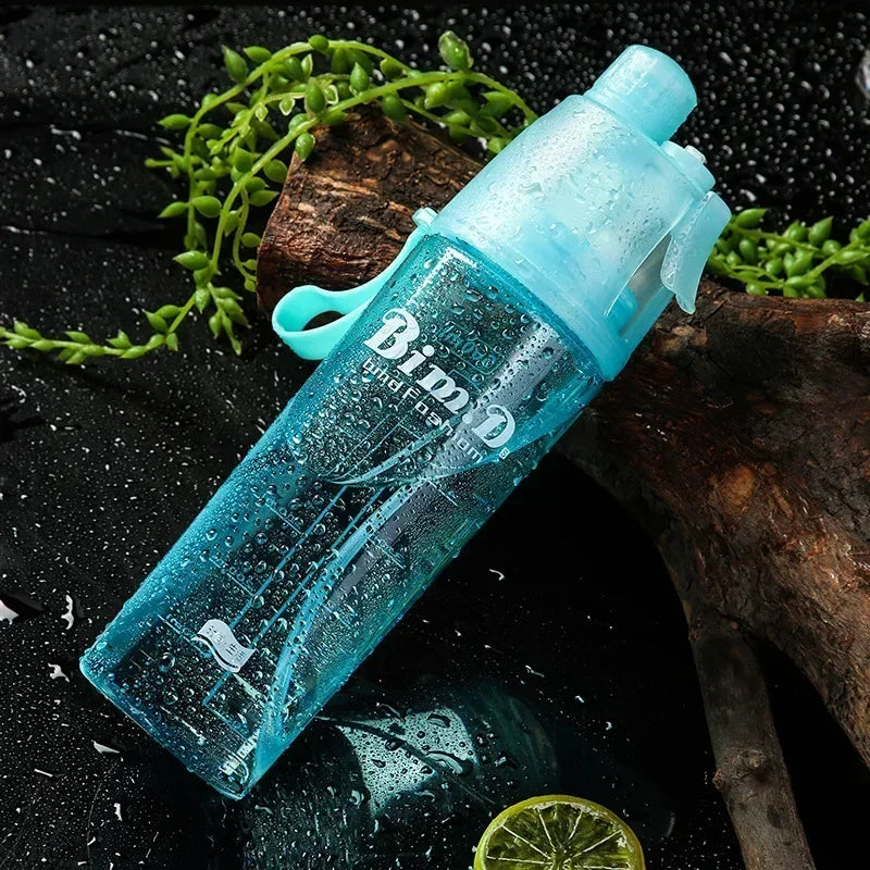 2 in 1 Portable Spray Water Bottle