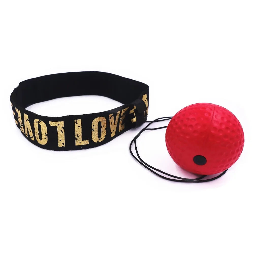 Head Mounted Boxing Reflex Ball Trainer