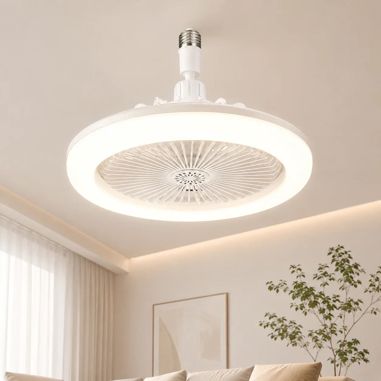 RC Ceiling Fan with LED Lamp