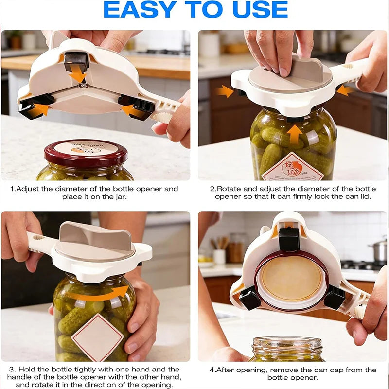 4-in-1 Multifunctional Can Opener