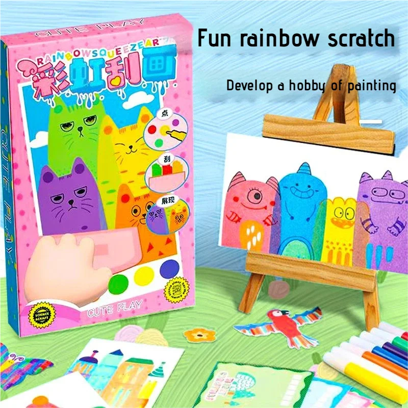 Rainbow Scratch Painting Art Kit