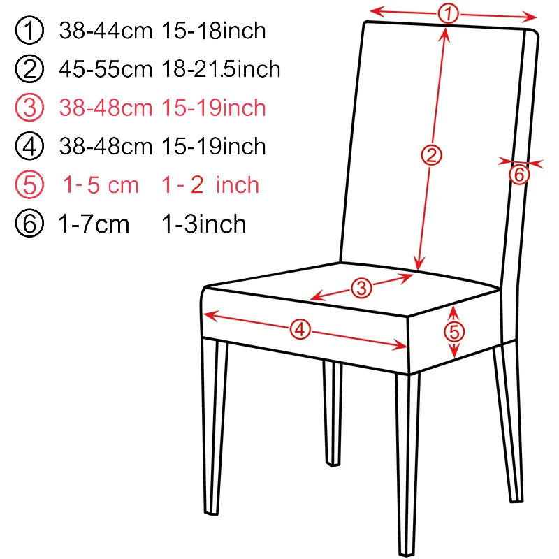 Universal Size Elastic Chair Cover