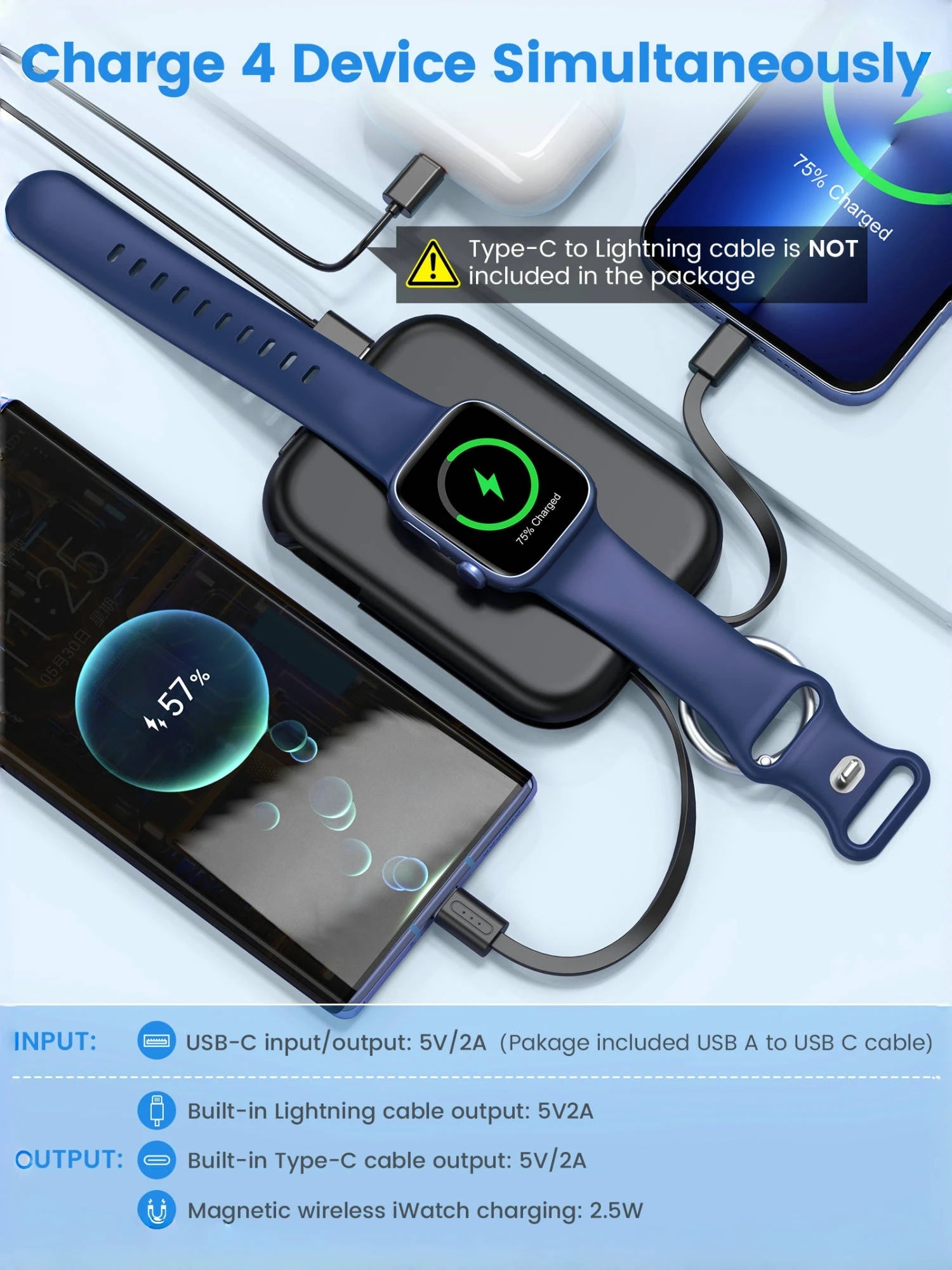 3 in 1 Portable Power Bank