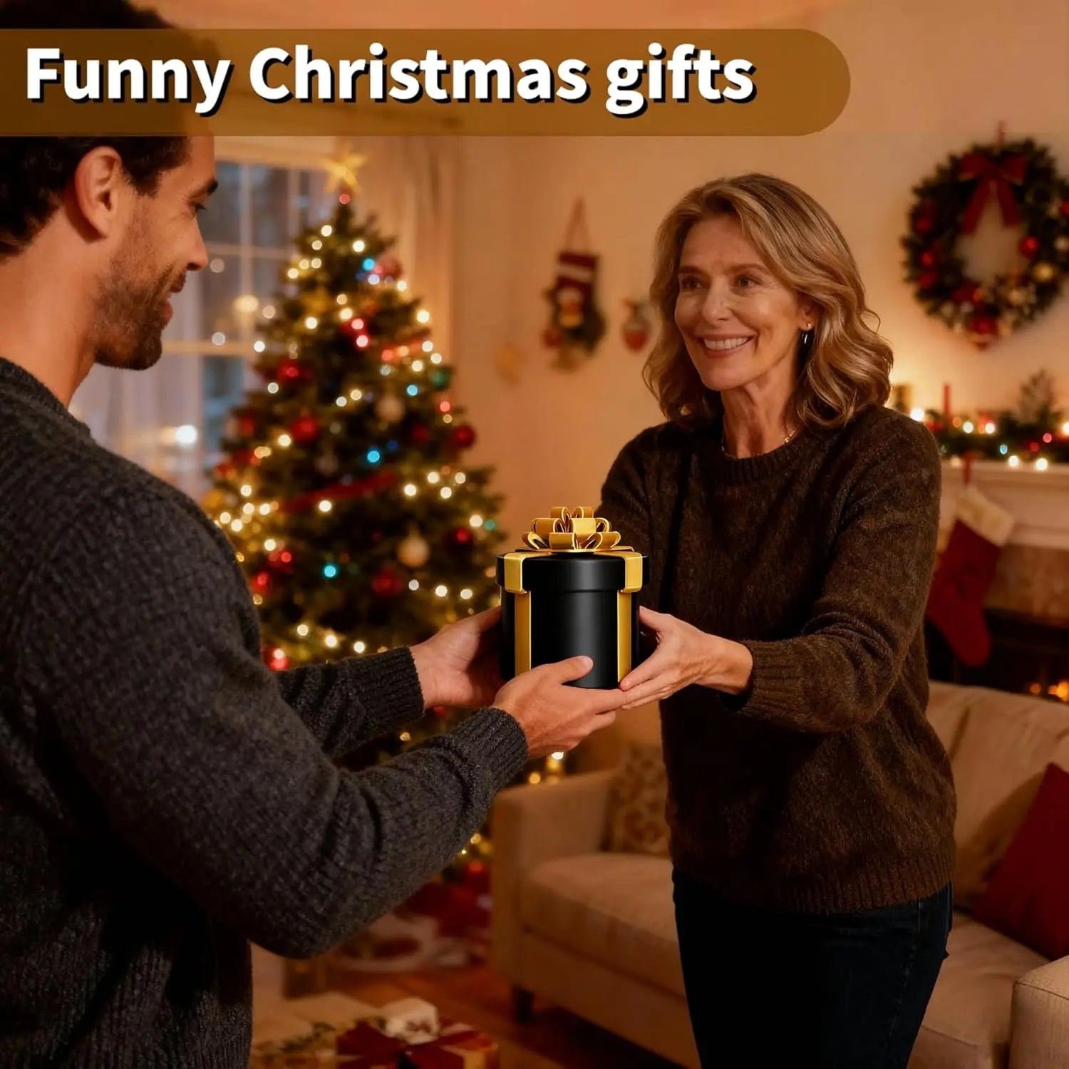Christmas Nested Screw Prank Gift Box