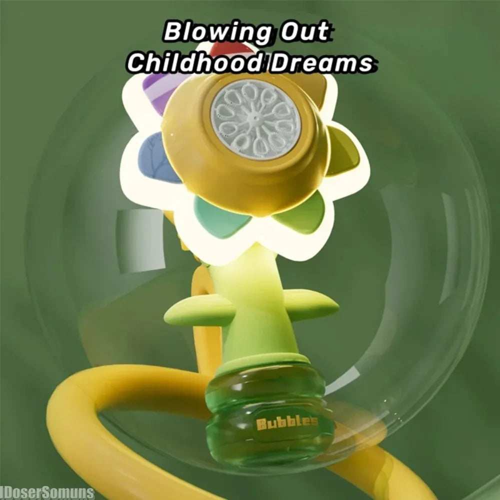Automatic Sunflower Bubble Machine Toy
