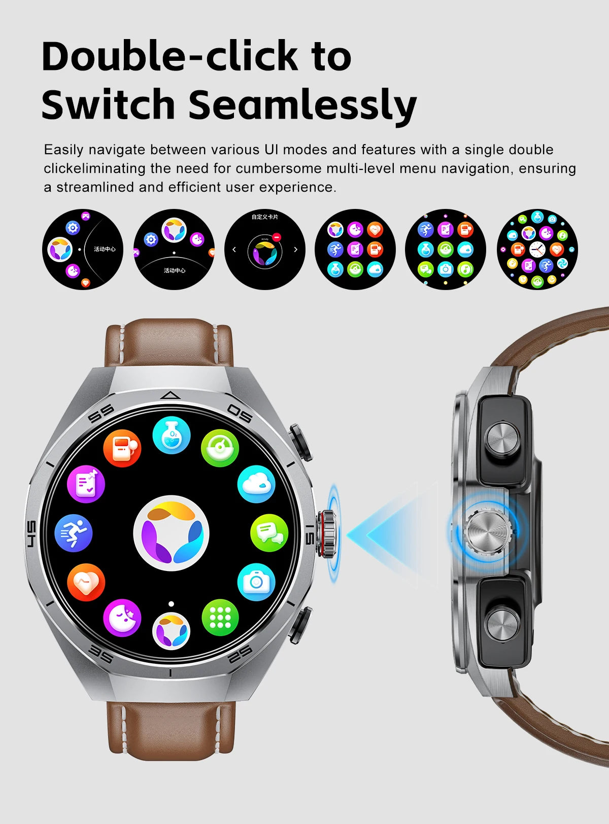 Smart Two-in-one Bluetooth Watch