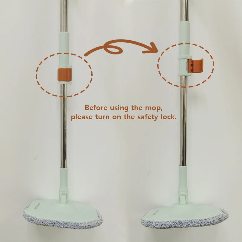 Hands-free Rotating Squeeze Mop With Bucket