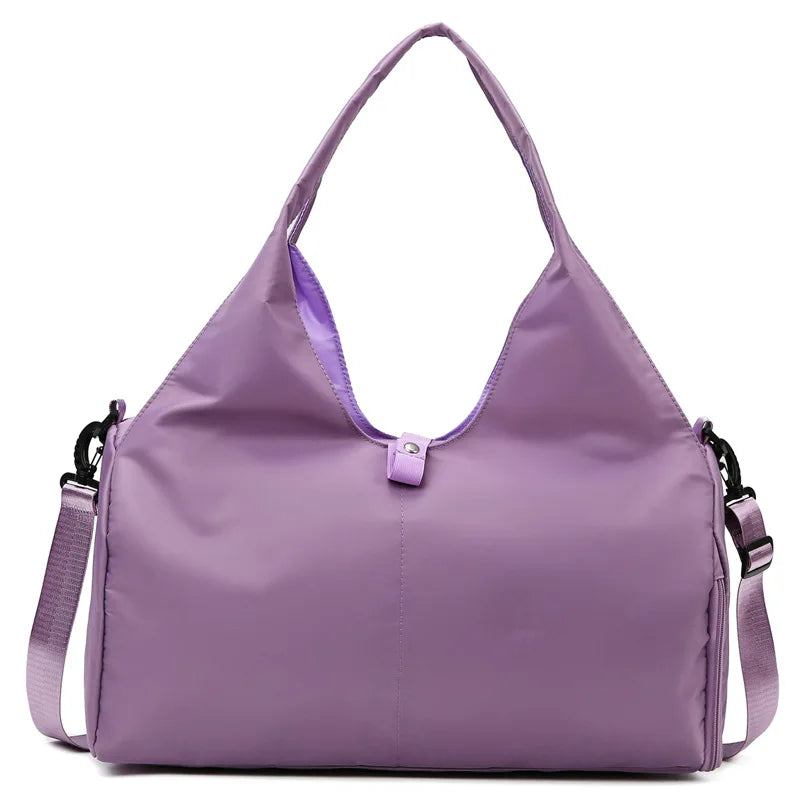 Women Gym Handbag With Shoe Compartment