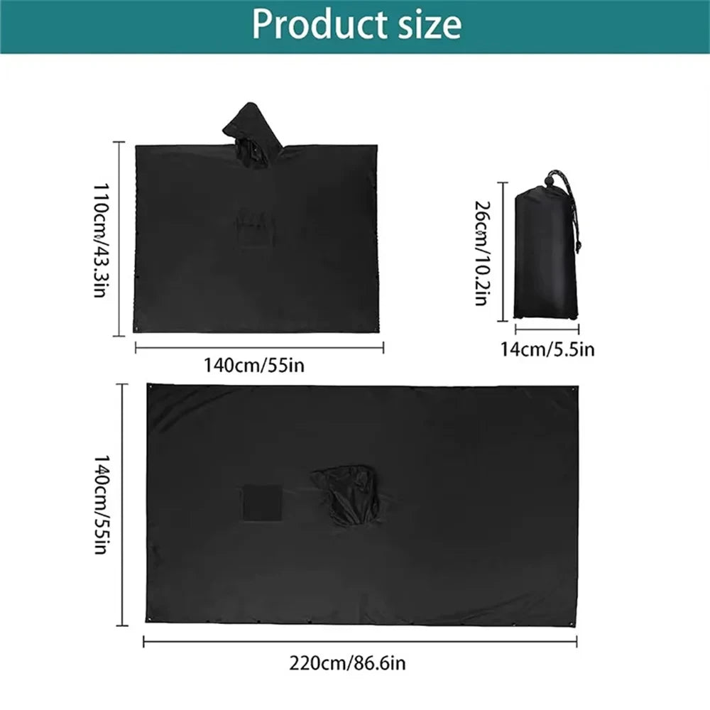 3 In 1 Outdoor Military Raincoat