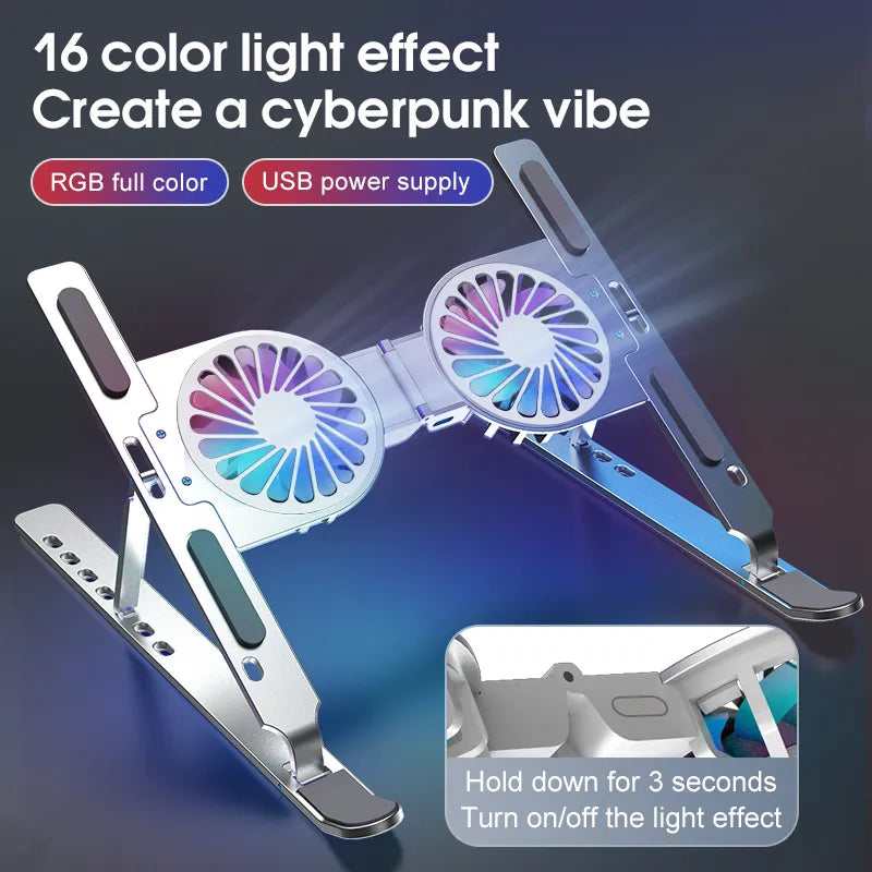 Foldable Aluminum Laptop Cooling Stand