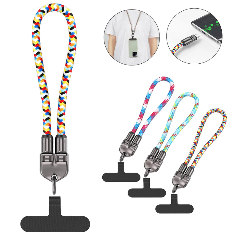 2 In 1 Lanyard Strap Fast Charging Cable