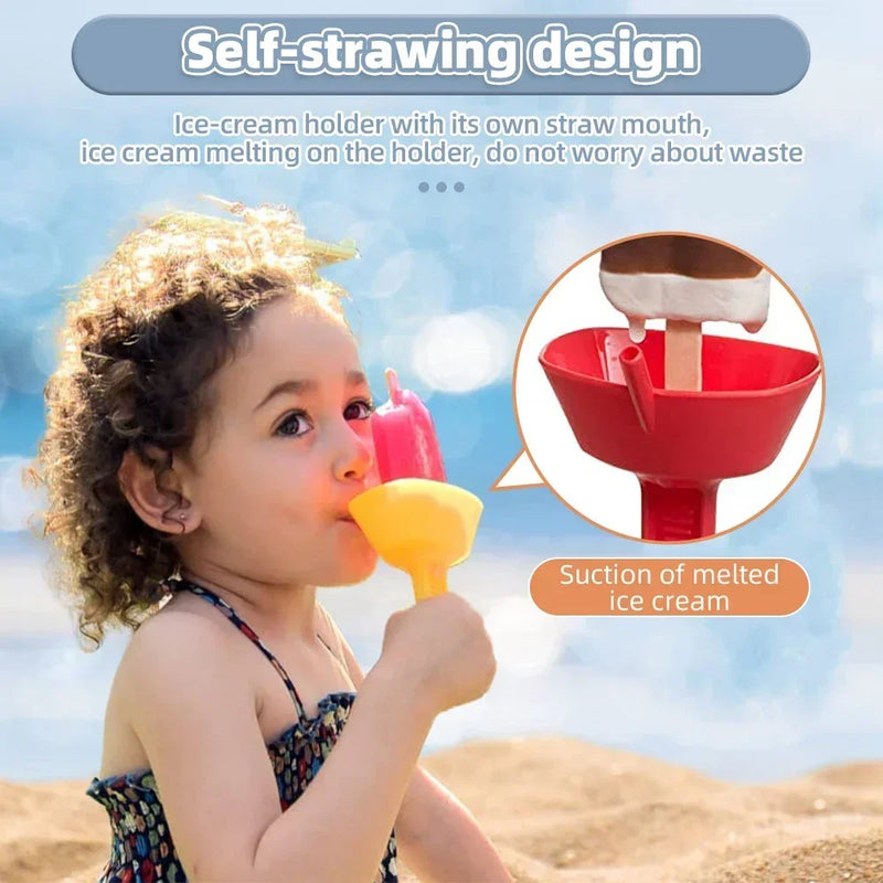 Popsicle Holder with Straw