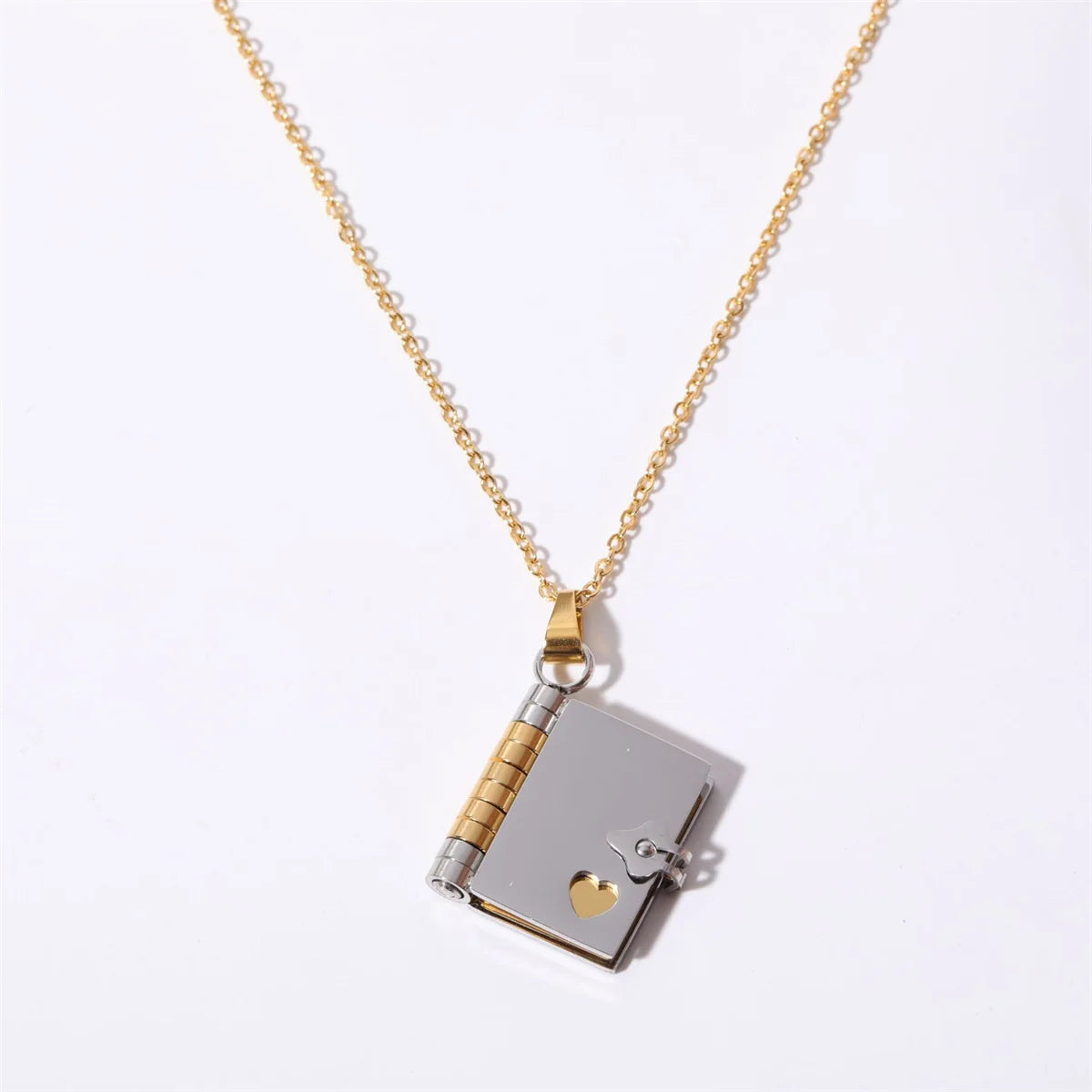 Couple Book Pendant Necklace