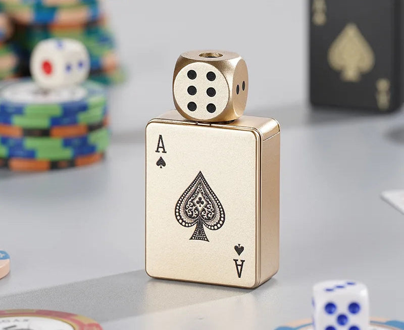 Poker Rotating Dice Lighter