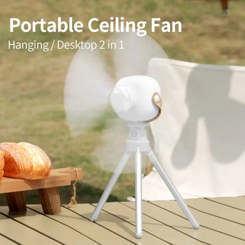 USB Rechargeable Wireless Mini Hanging Fan