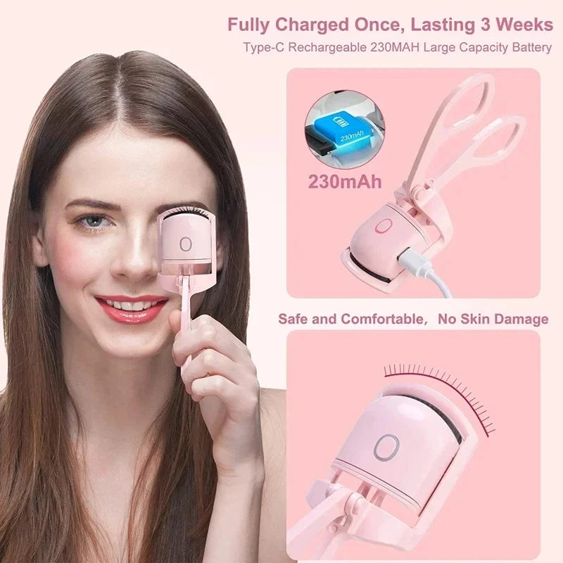 Rechargeable Eyelash Curler with LCD Display