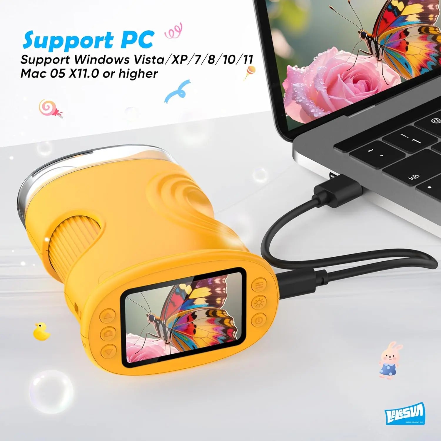 Pocket Microscope for Kids with 4K 2.0" Screen