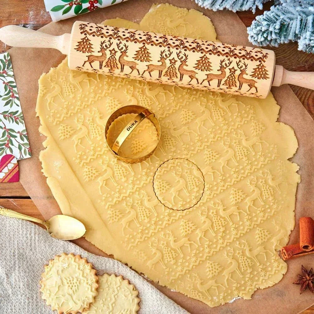 Wooden Embossed Rolling Pins
