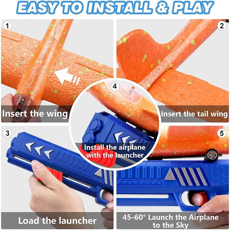 Foam Aircraft Launcher Toy