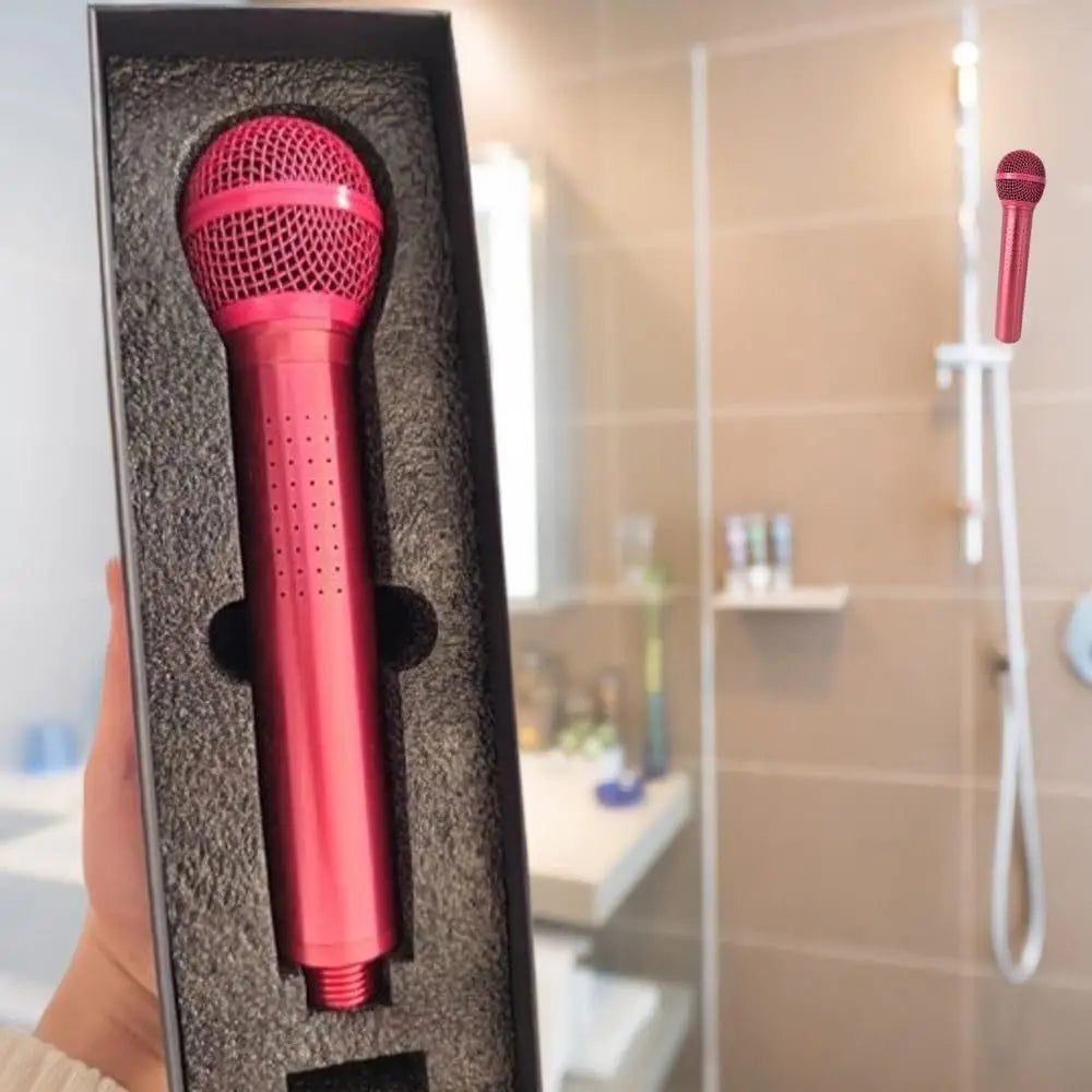 High-Pressure Microphone-Shaped Shower Head